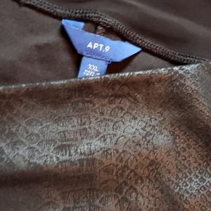 Apt 9 Black reptile leggings XXL